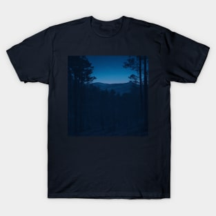 Blue Dusk Forest View #4 T-Shirt